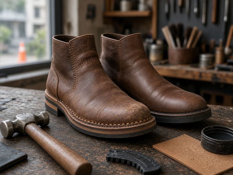 Sole repairs at Shoe Repair Crystal Raven